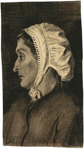 Sien avec un Bonnet Blanc
